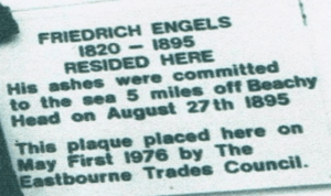 Engels 1976 Plaque without graffiti: 2021