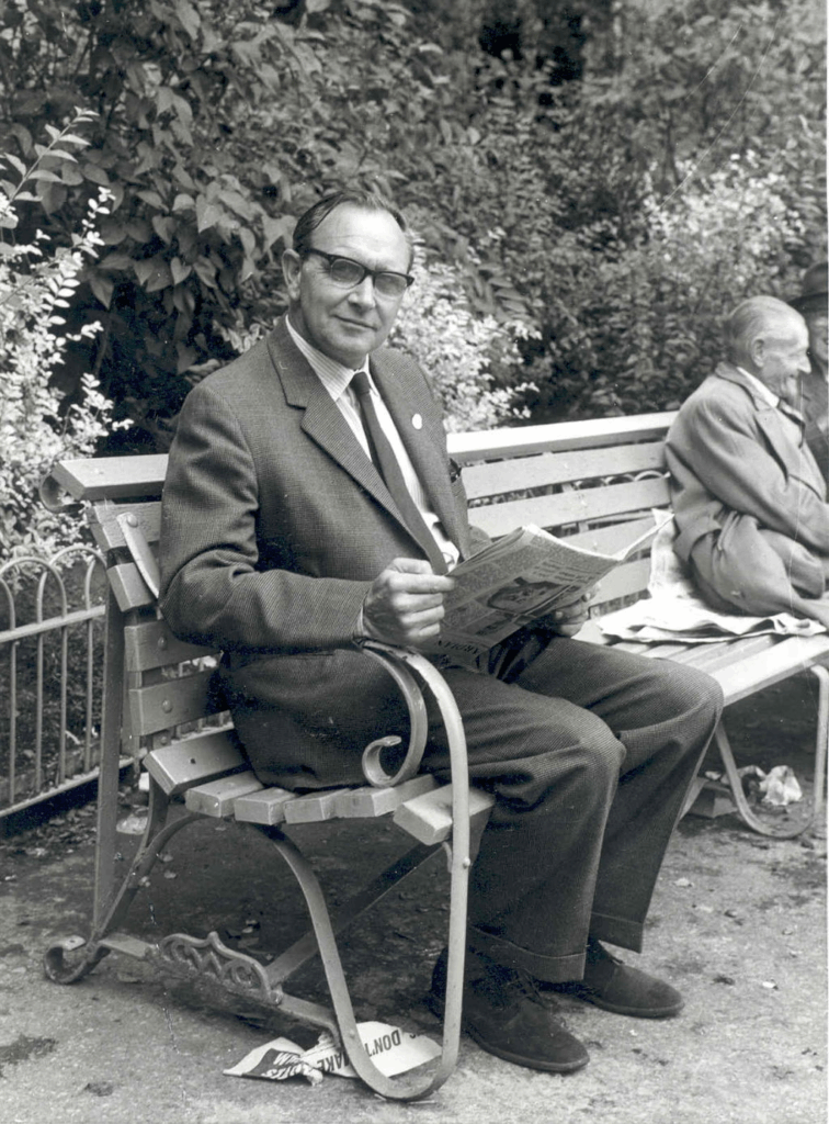 Jack Jones relaxing at TUC Conference 1963