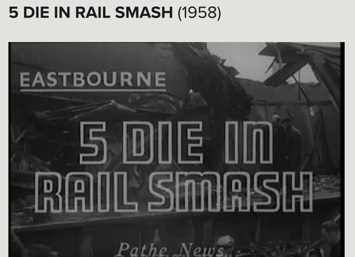 Eastbourne’s Fatal Train Crash – 1958