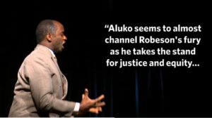 Tayo Aluko performing Call Mr Robeson 
